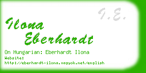 ilona eberhardt business card